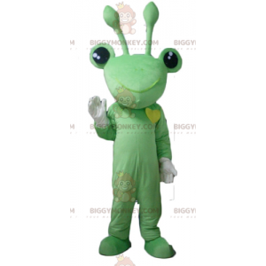 BIGGYMONKEY™ Bardzo zabawny kostium maskotki zielonej żaby z