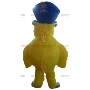Costume da mascotte BIGGYMONKEY™ mostro giallo peloso con