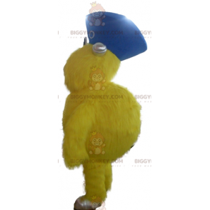 Costume da mascotte BIGGYMONKEY™ mostro giallo peloso con