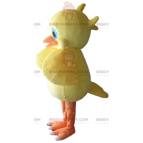 Blue Eyes Yellow Orange Chick BIGGYMONKEY™ Mascot Costume –