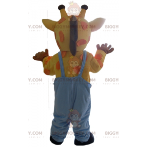 BIGGYMONKEY™ Traje de mascota Jirafa amarilla, naranja y rosa