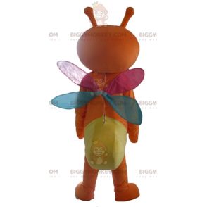 Orange-gelber Schmetterling BIGGYMONKEY™ Maskottchen-Kostüm mit