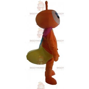 Costume de mascotte BIGGYMONKEY™ de papillon orange et jaune