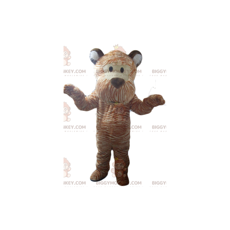 Costume de mascotte BIGGYMONKEY™ de tigre orange et blanc de