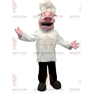 Kostium maskotki świnia BIGGYMONKEY™ w stroju szefa kuchni -