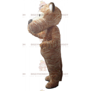 Costume de mascotte BIGGYMONKEY™ de tigre orange et blanc de