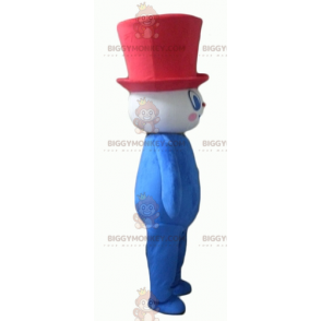 BIGGYMONKEY™ Fantasia de mascote de boneco de neve vermelho