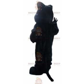 Costume mascotte gigante pantera nera gatto nero BIGGYMONKEY™ -