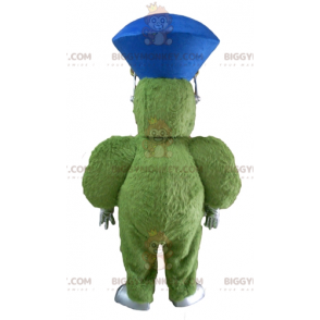 Costume da mascotte BIGGYMONKEY™ mostro verde peloso peloso