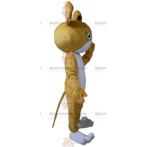 Disfraz de mascota BIGGYMONKEY™ ratón conejo marrón y blanco -