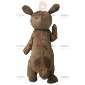 Giant Brown and Yellow Kangaroo BIGGYMONKEY™ Mascot Costume -