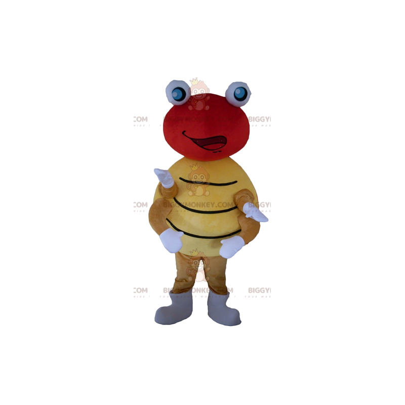 Costume de mascotte BIGGYMONKEY™ de coccinelle rouge et jaune à