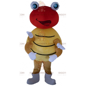 Red and Yellow Polka Dot Ladybug BIGGYMONKEY™ Mascot Costume -