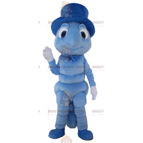 Traje de mascote de gafanhoto azul gafanhoto BIGGYMONKEY™ –
