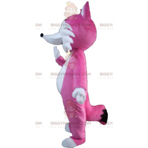 Süßes und kokettes BIGGYMONKEY™-Maskottchen-Kostüm in Pink und