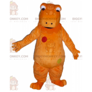 Costume de mascotte BIGGYMONKEY™ de Casimir dinosaure orange de