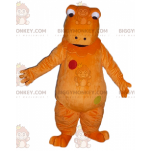 Costume mascotte BIGGYMONKEY™ del famoso dinosauro arancione