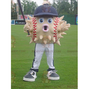 BIGGYMONKEY™ baseball diodon mascot costume with cap -