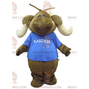 Costume mascotte marrone Caribou Moose BIGGYMONKEY™ con t-shirt