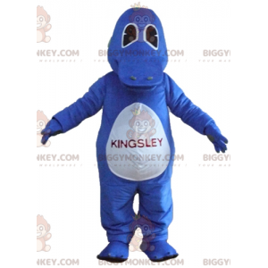 Costume mascotte BIGGYMONKEY™ uccello anatra blu ornitorinco -