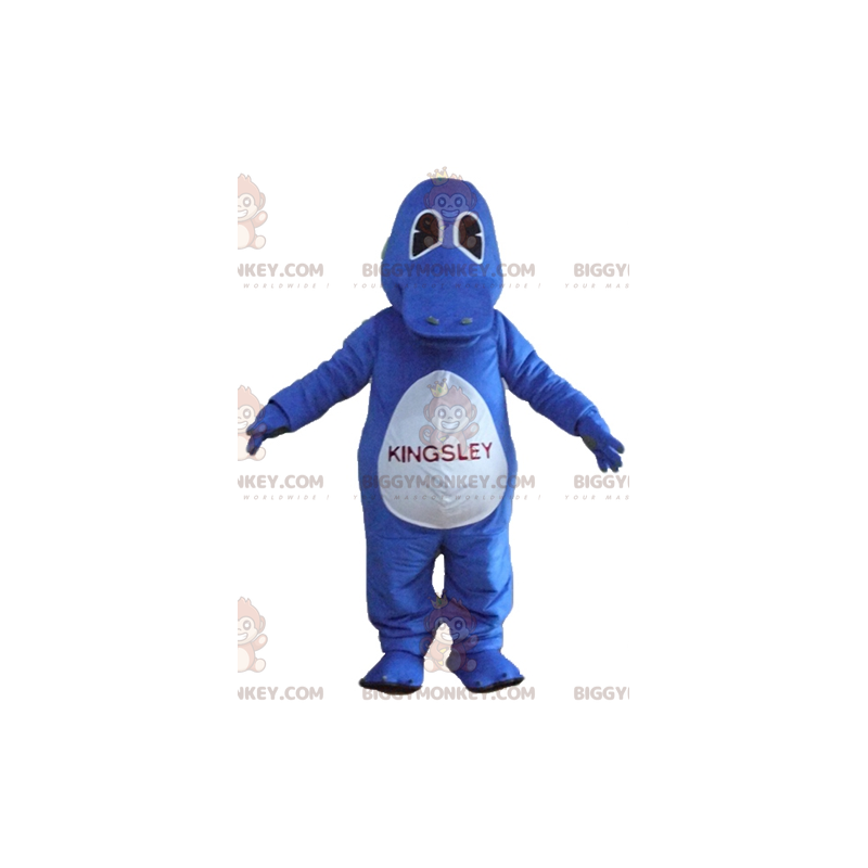 Costume mascotte BIGGYMONKEY™ uccello anatra blu ornitorinco -