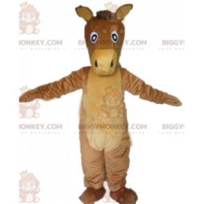 Disfraz de burro gigante caballo marrón y beige BIGGYMONKEY™