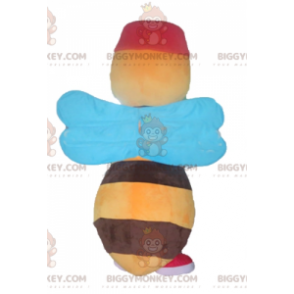 Costume de mascotte BIGGYMONKEY™ d'abeille jaune et marron avec