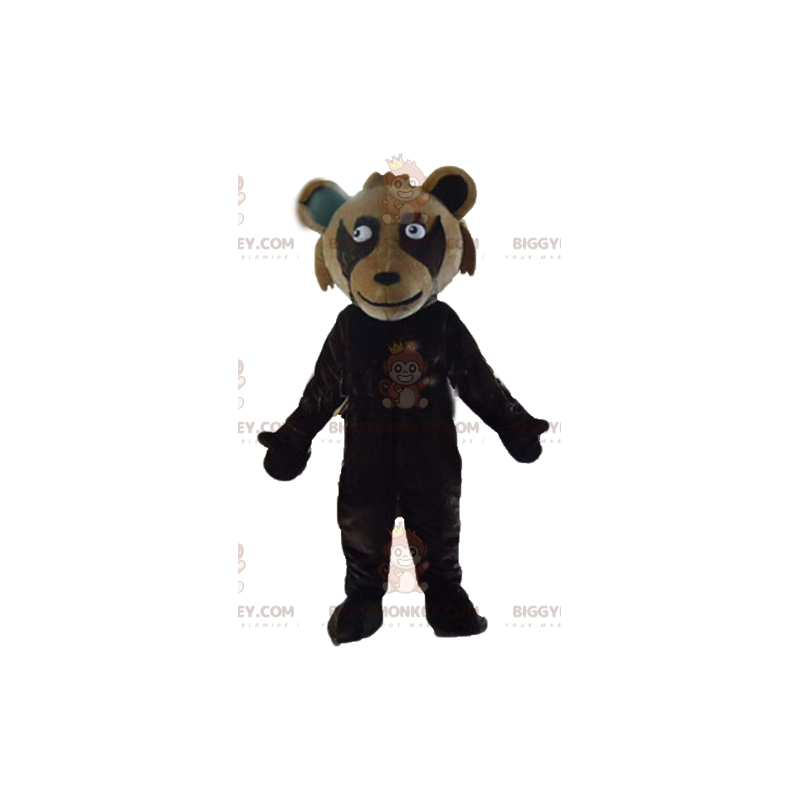 Jättebrun Teddy BIGGYMONKEY™ maskotdräkt i två färger -