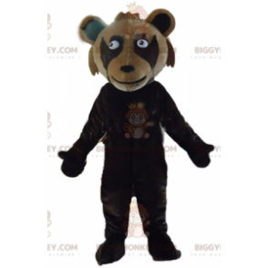 Costume mascotte gigante bicolore Teddy BIGGYMONKEY™ marrone -