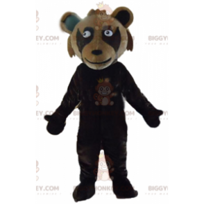 Disfraz de mascota TeddyMONKEY™ marrón gigante de dos tonos -