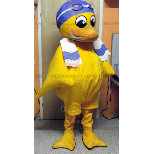 Disfraz de mascota de pollito amarillo BIGGYMONKEY™ con gorro