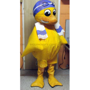 Yellow Chick BIGGYMONKEY™ Mascot Costume With Swim Cap -