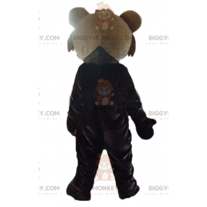 Disfraz de mascota TeddyMONKEY™ marrón gigante de dos tonos -