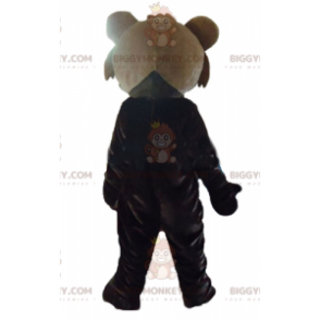 Disfraz de mascota TeddyMONKEY™ marrón gigante de dos tonos -