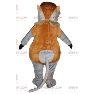 BIGGYMONKEY™ Disfraz de mascota de mono gnomo marrón, rosa y