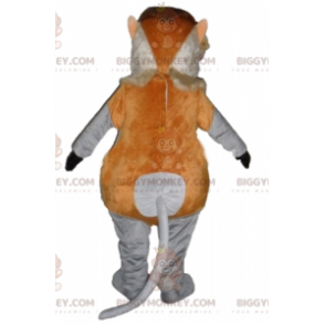 BIGGYMONKEY™ Costume mascotte scimmia gnomo marrone rosa e