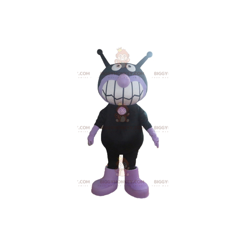 Costume da mascotte Alien Fly Black e Purple Cat BIGGYMONKEY™ -