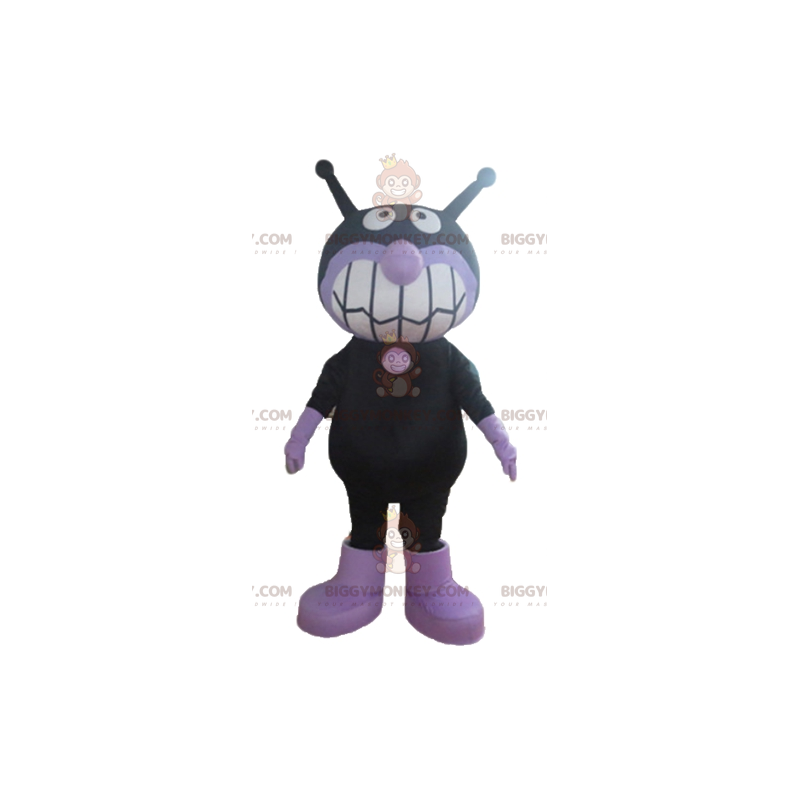 Costume de mascotte BIGGYMONKEY™ de chat noir et violet de