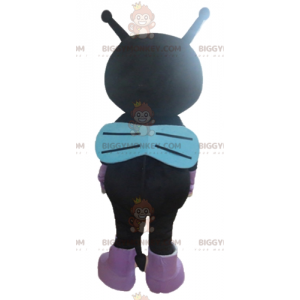 Alien Fly schwarz-lila Katze BIGGYMONKEY™ Maskottchen-Kostüm -