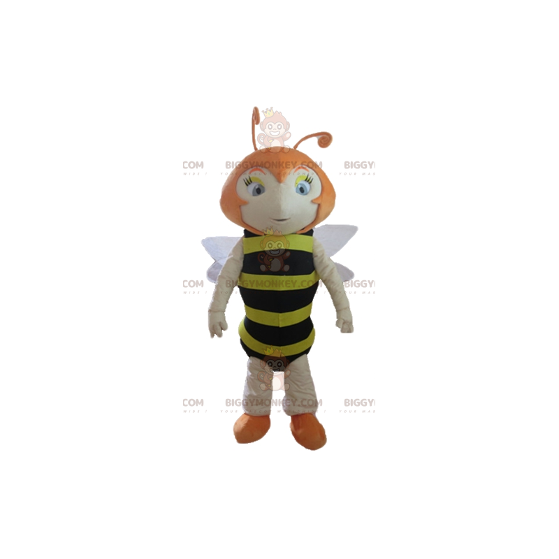 BIGGYMONKEY™ Black and Yellow Striped Ginger Bee Mascot Costume