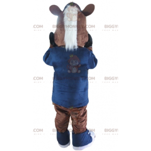 Brun og hvid Colt Horse BIGGYMONKEY™ maskot kostume -