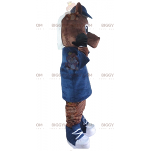 Kostým maskota Hnědobílého hřebečka BIGGYMONKEY™ –