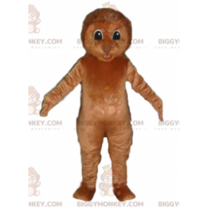 Kostým maskota hnědého ježka BIGGYMONKEY™ s hroty na zádech –