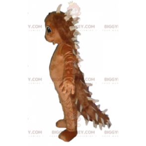 Kostým maskota hnědého ježka BIGGYMONKEY™ s hroty na zádech –