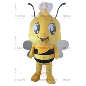 Costume de mascotte BIGGYMONKEY™ d'abeille jaune et noire avec