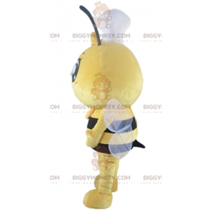 Costume de mascotte BIGGYMONKEY™ d'abeille jaune et noire avec