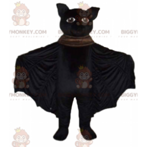 Costume de mascotte BIGGYMONKEY™ de grande chauve-souris noire