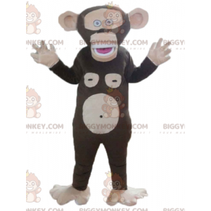 Velmi vtipný kostým maskota BIGGYMONKEY™ hnědé a růžové opice –
