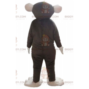 Costume mascotte BIGGYMONKEY™ scimmia molto divertente marrone