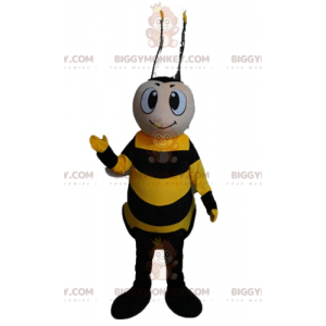 Costume de mascotte BIGGYMONKEY™ d'abeille jaune et noire